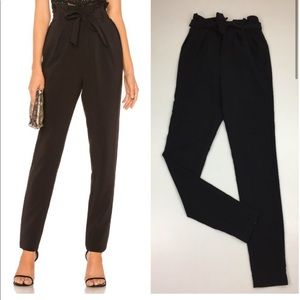 Michael Costello Black High-Waisted Pants